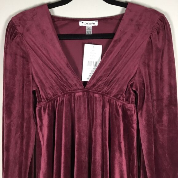 NWT babydoll style dress super soft stretchy puff sleeve witchy whimsygoth Sz XS - Picture 2 of 7